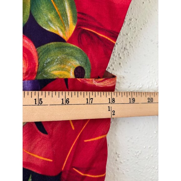 Vintage Jessica Howard Womens Tropical Fruit Print Dress Short Sleeves Mid-Lengt - Picture 11 of 13